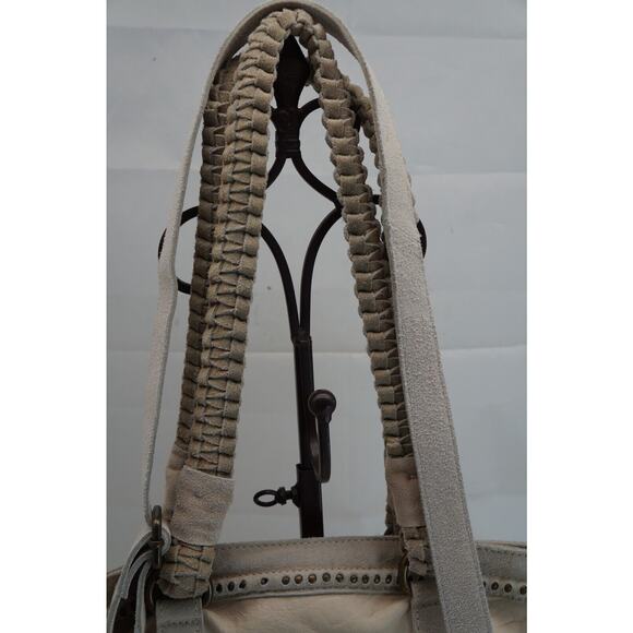 Free People Faye Distressed Tote Bag Leather And Suede - Picture 3 of 11